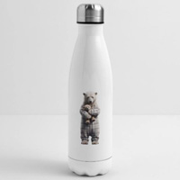 bouteille isotherme ours polaire en pyjama avec son doudou animaux mignons