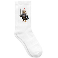 chaussettes poussin chevalier animaux mignons