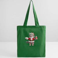 sac en tissu chaton en habit de Noël animaux mignons