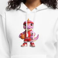 sweat-shirt bébé dino qui joue au basket animaux mignons