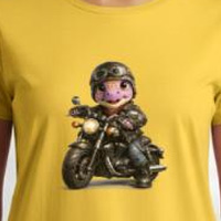 t-shirt bébé dino motard animaux mignons