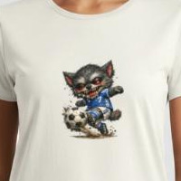 t-shirt monstre qui joue au football Animaux Mignons